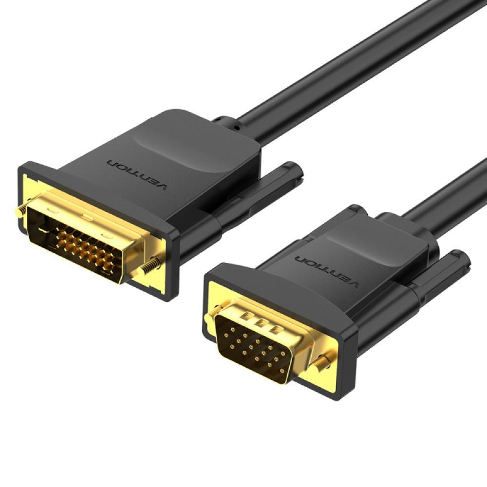 Vention - Cable Conversor EABBG/ DVI Macho - VGA Macho/ 1.5m/ Negro