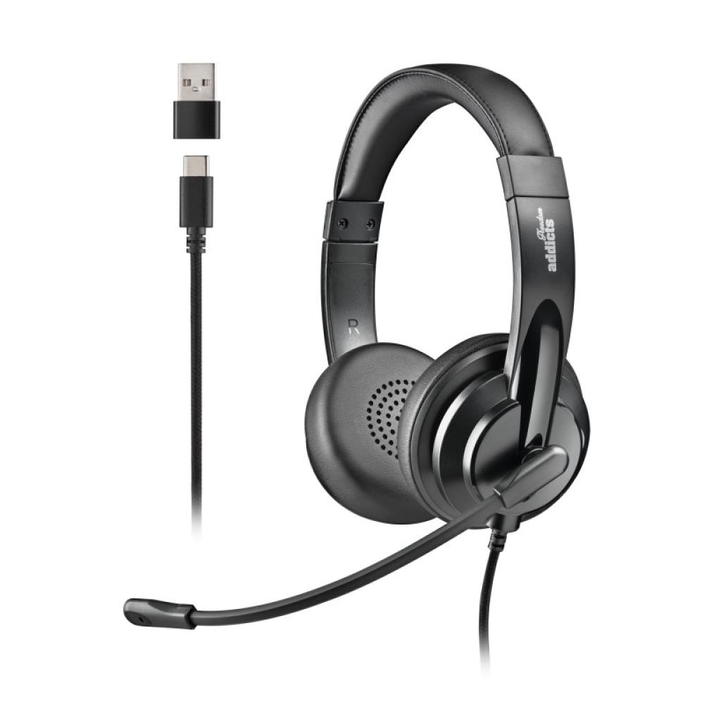 NGS - VOX605 USB-C Auriculares Alámbrico Diadema Llamadas/Música USB Tipo C Negro