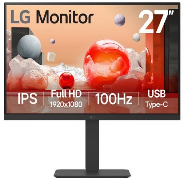 LG - 27BA650-B pantalla para PC 68,6 cm (27") 1920 x 1080 Pixeles Full HD LCD Mesa Negro