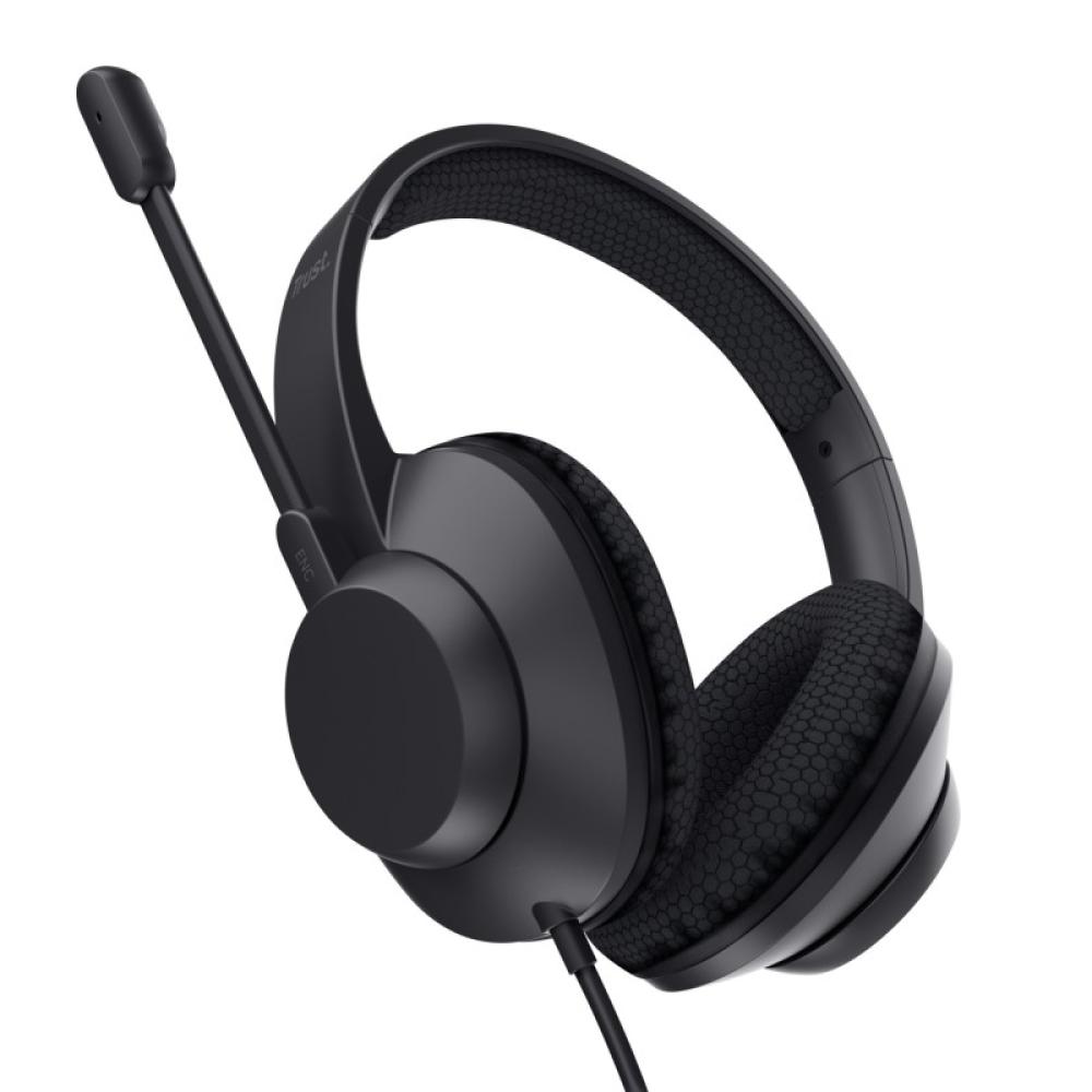Trust - Ayda Max Auriculares Alámbrico Diadema Llamadas/Música USB Type-C / USB Type-A Negro