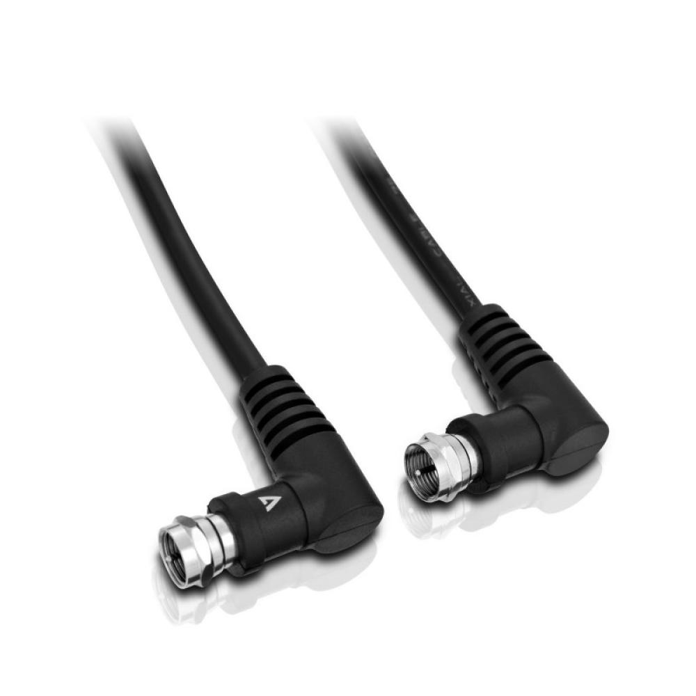 V7 - Cable negro coaxial con conector coaxial macho a coaxial macho 3m 10ft