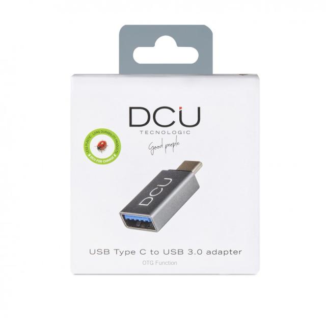 DCU Advance Tecnologic - 30402030 cambiador de género para cable USB A USB C Gris