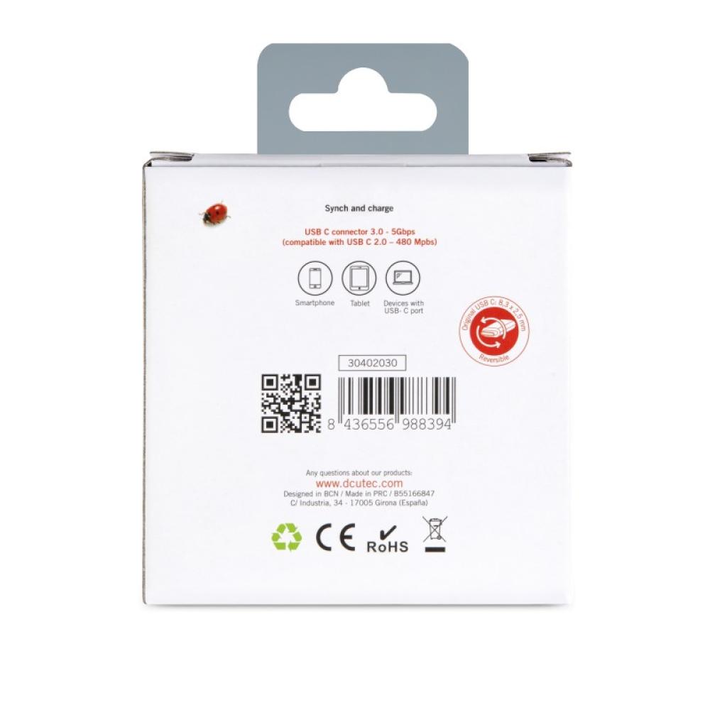 DCU Advance Tecnologic - 30402030 cambiador de género para cable USB A USB C Gris