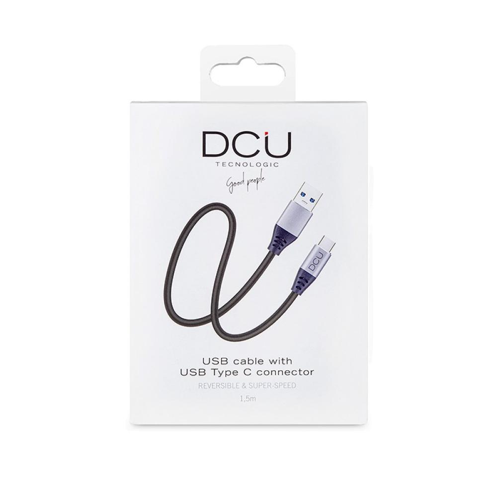 DCU Advance Tecnologic - 30402020 cable USB USB 3.2 Gen 1 (3.1 Gen 1) 1,5 m USB A USB C Negro, Gris