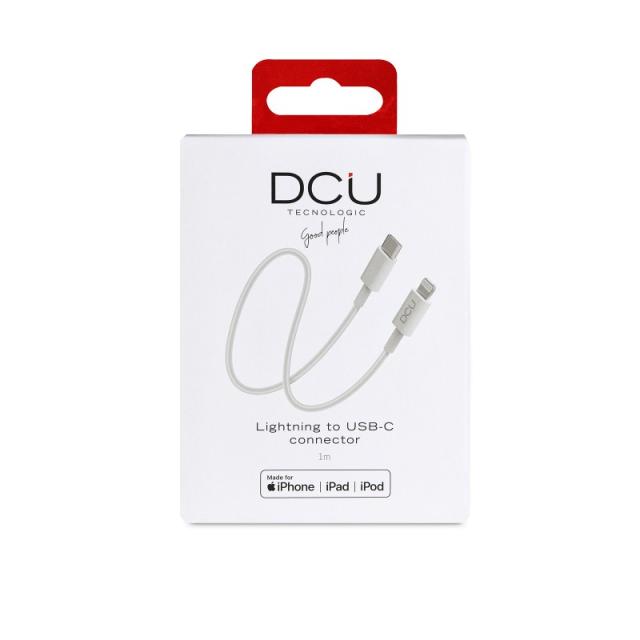 DCU Advance Tecnologic - 34101300 cable de conector Lightning 1 m Blanco