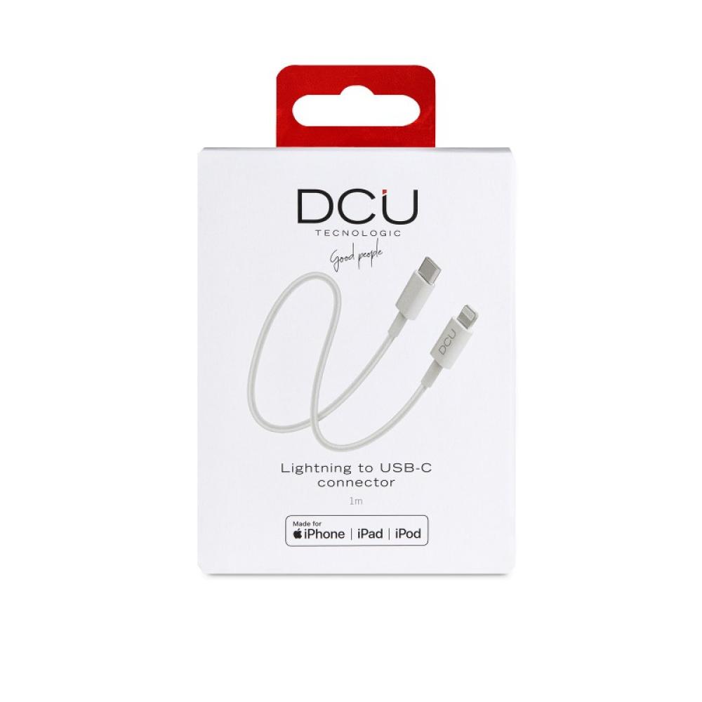 DCU Advance Tecnologic - 34101300 cable de conector Lightning 1 m Blanco