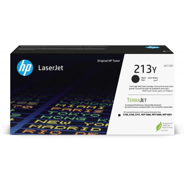 HP - Cartucho de tóner Original LaserJet 213Y de capacidad superior negro
