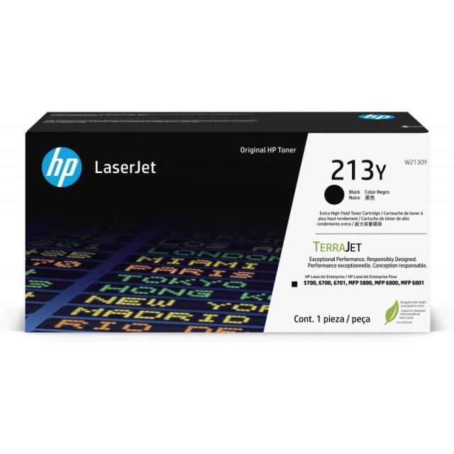 HP - Cartucho de tóner Original LaserJet 213Y de capacidad superior negro