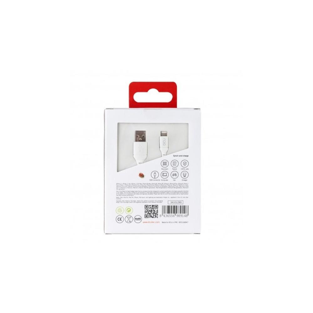 DCU Advance Tecnologic - 34101290 cable de conector Lightning 1 m Blanco