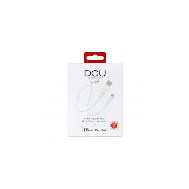 DCU Advance Tecnologic - 34101290 cable de conector Lightning 1 m Blanco