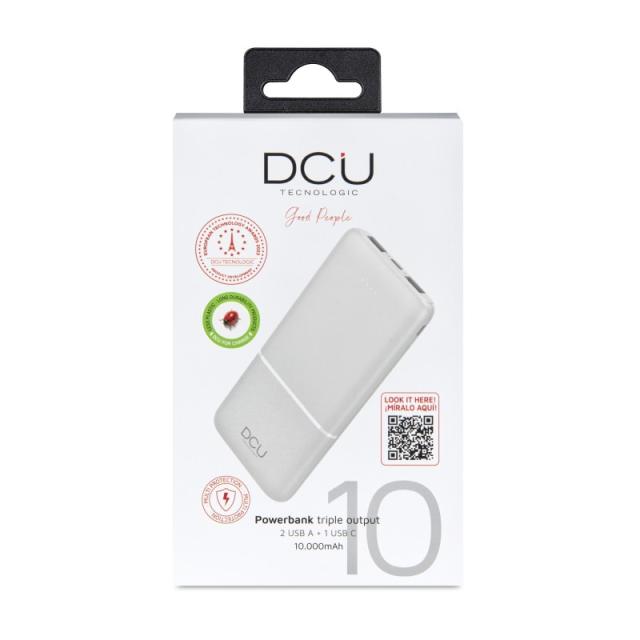 DCU Advance Tecnologic - 34155013 batería externa Litio 10000 mAh Blanco
