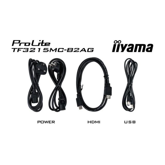 iiyama - ProLite TF3215MC-B2AG pantalla para PC 80 cm (31.5") 1920 x 1080 Pixeles Full HD LED Pantalla táctil Quiosco Negro