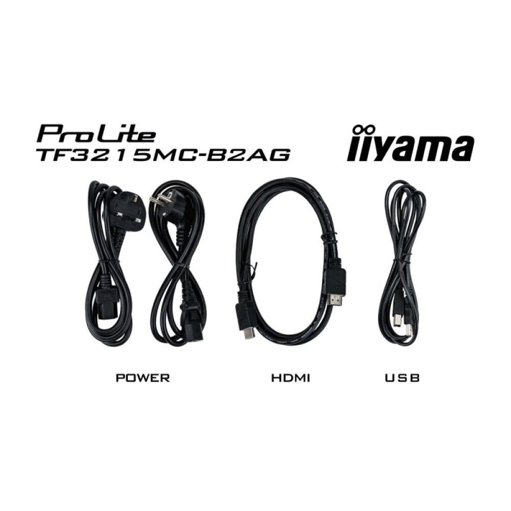 iiyama - ProLite TF3215MC-B2AG pantalla para PC 80 cm (31.5") 1920 x 1080 Pixeles Full HD LED Pantalla táctil Quiosco Negro