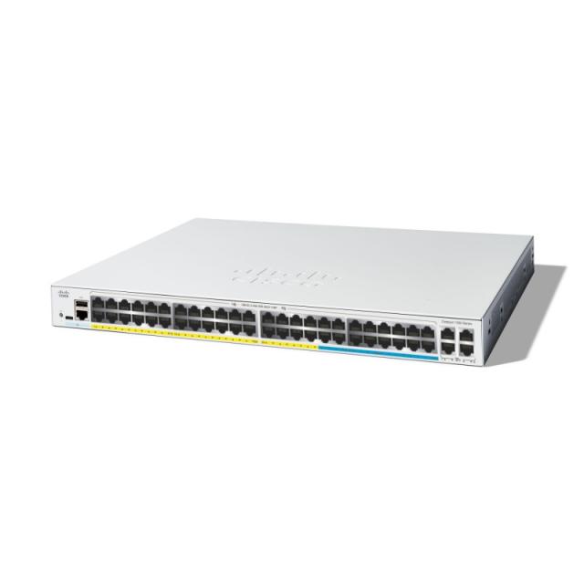 Cisco - Catalyst C1300-48MGP-4X switch Gestionado L2/L3 Gigabit Ethernet (10/100/1000) Energía sobre Ethernet (PoE) Gris