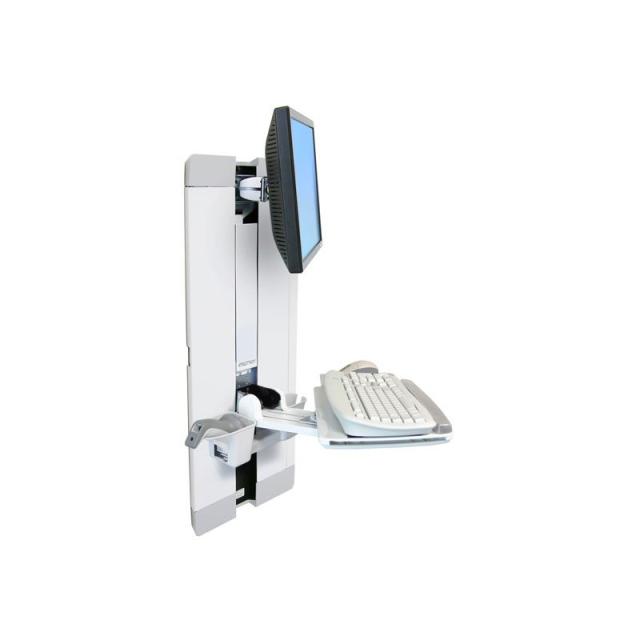 Ergotron - StyleView Vertical Lift, Patient Room 61 cm (24") Pared Blanco