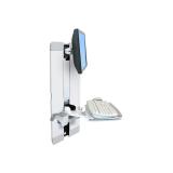 Ergotron - StyleView Vertical Lift, Patient Room 61 cm (24") Pared Blanco