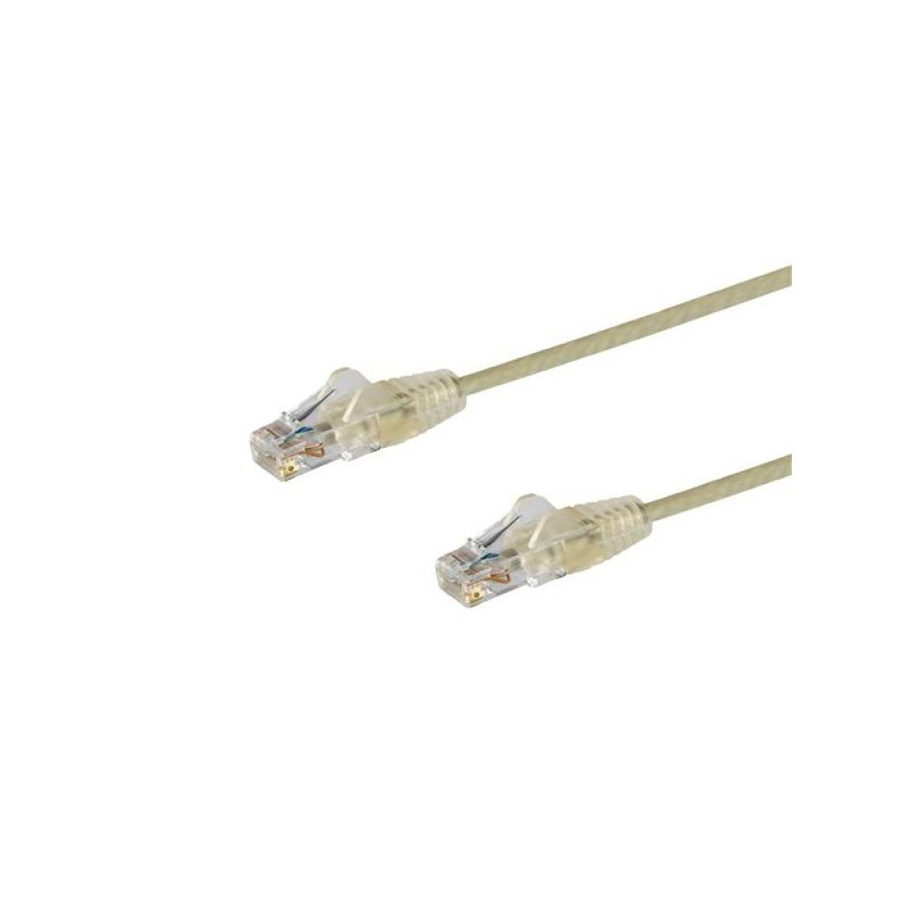 StarTech.com - Cable Cat6 de 1m - Delgado - con Conectores RJ45 sin Enganches - Gris