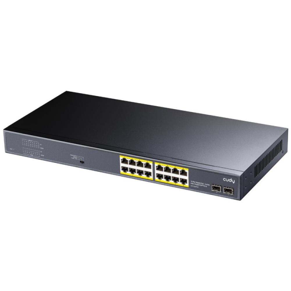 Cudy - GS1020PS2 switch Gigabit Ethernet (10/100/1000) Energía sobre Ethernet (PoE) Negro