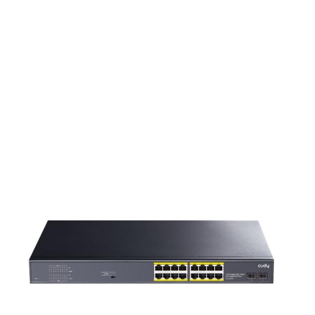 Cudy - GS1020PS2 switch Gigabit Ethernet (10/100/1000) Energía sobre Ethernet (PoE) Negro