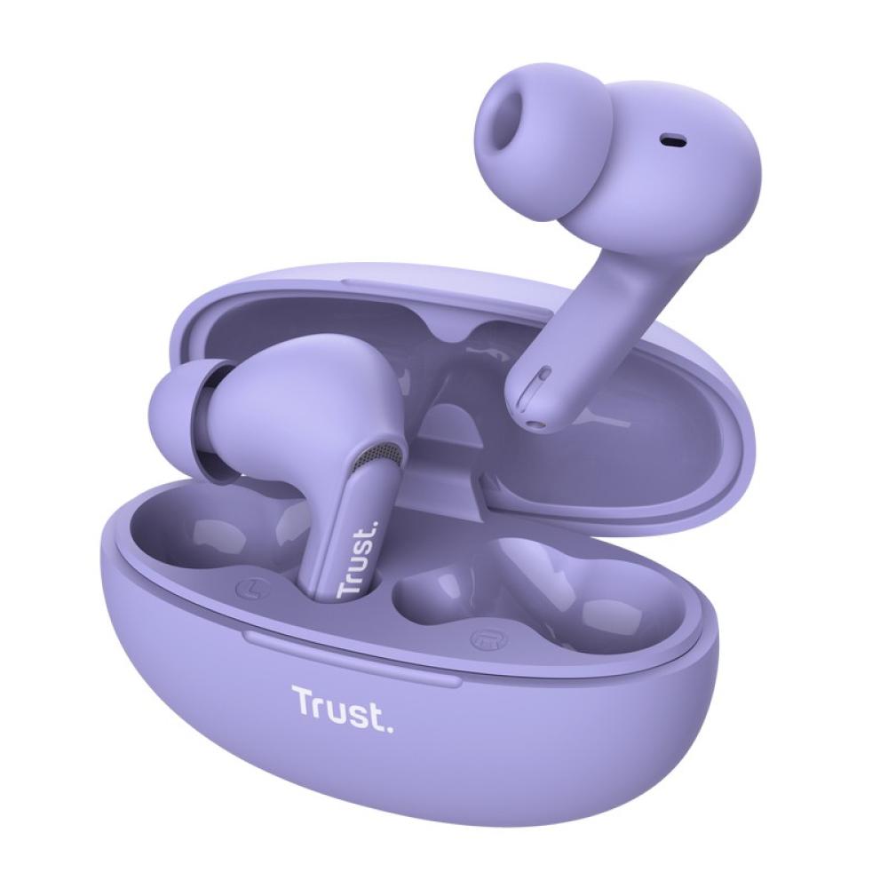 Trust - Yavi Auriculares True Wireless Stereo (TWS) Dentro de oído Llamadas/Música USB Tipo C Bluetooth Púrpura