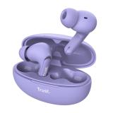 Trust - Yavi Auriculares True Wireless Stereo (TWS) Dentro de oído Llamadas/Música USB Tipo C Bluetooth Púrpura