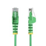 StarTech.com - Cable de Red Ethernet CAT6 Delgado sin Enganches Verde de 2m - Cable RJ45 Snagless Slim 28AWG - Alambre de Cobre