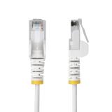 StarTech.com - Cable de Red Ethernet CAT6 Delgado sin Enganches Blanco de 5m - Cable RJ45 Snagless Slim 28AWG - Alambre de Cobre