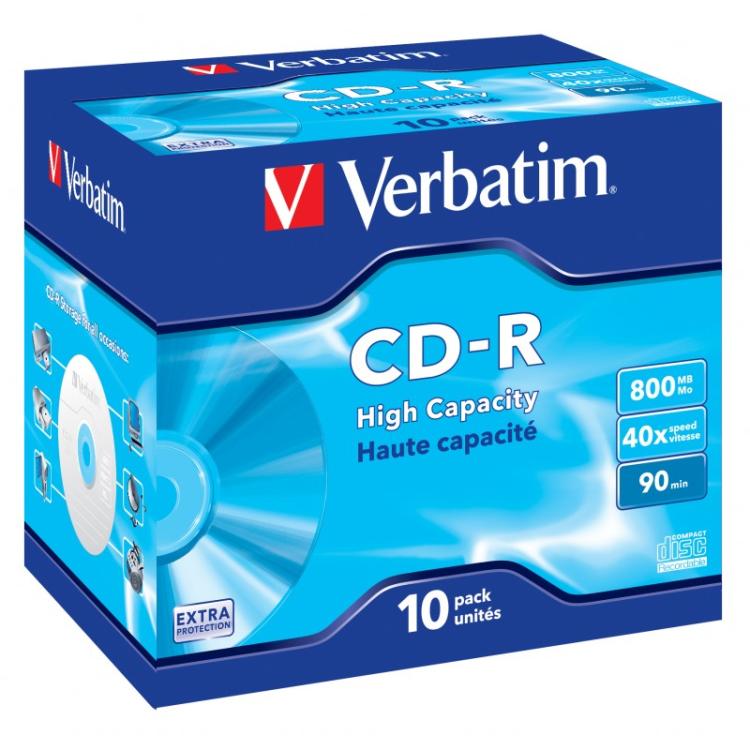 Verbatim - CD-R High Capacity 800 MB 10 pieza(s)