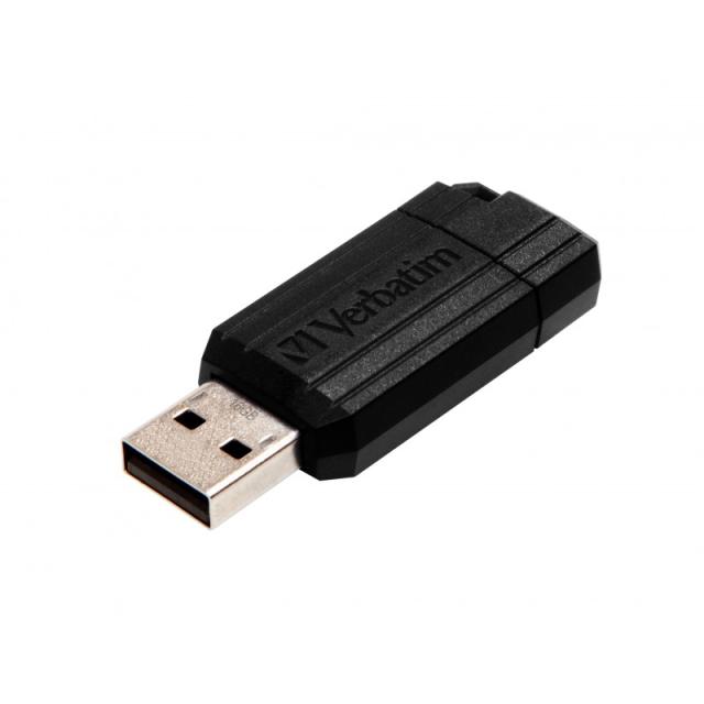 Verbatim - PinStripe - Unidad USB de 16 GB - Negro