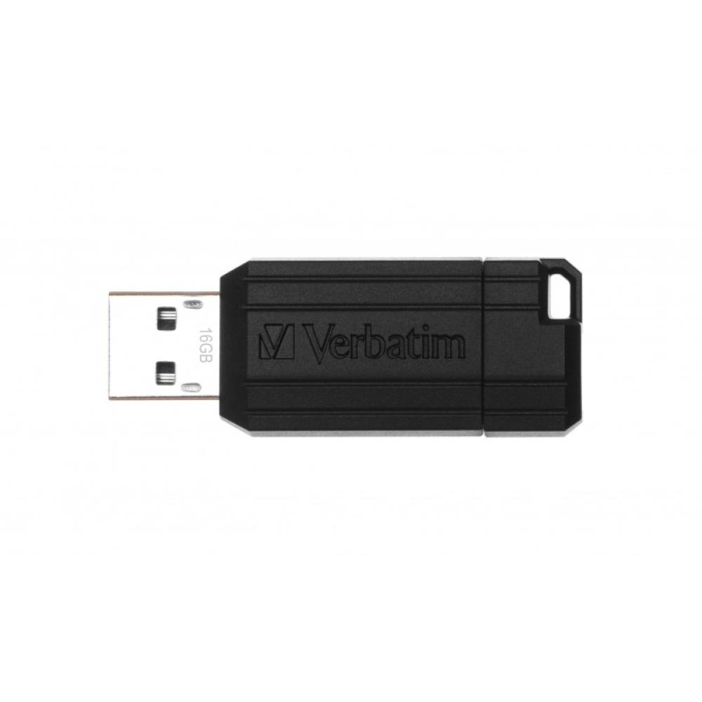 Verbatim - PinStripe - Unidad USB de 16 GB - Negro