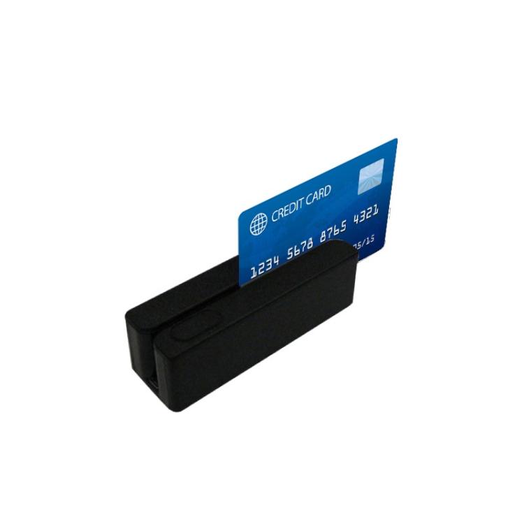 Posiberica - LECTOR TARJETA B.M. 3 PISTAS USB NEGRO