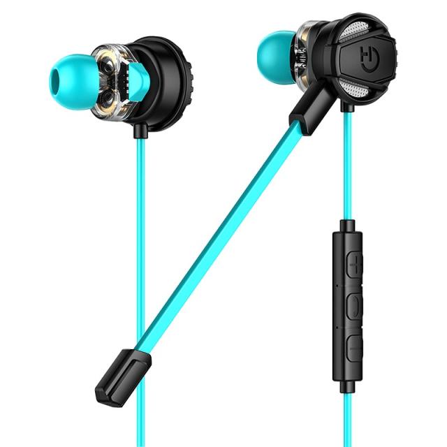 Hiditec - Taiko Auriculares Alámbrico Dentro de oído Juego Negro, Turquesa