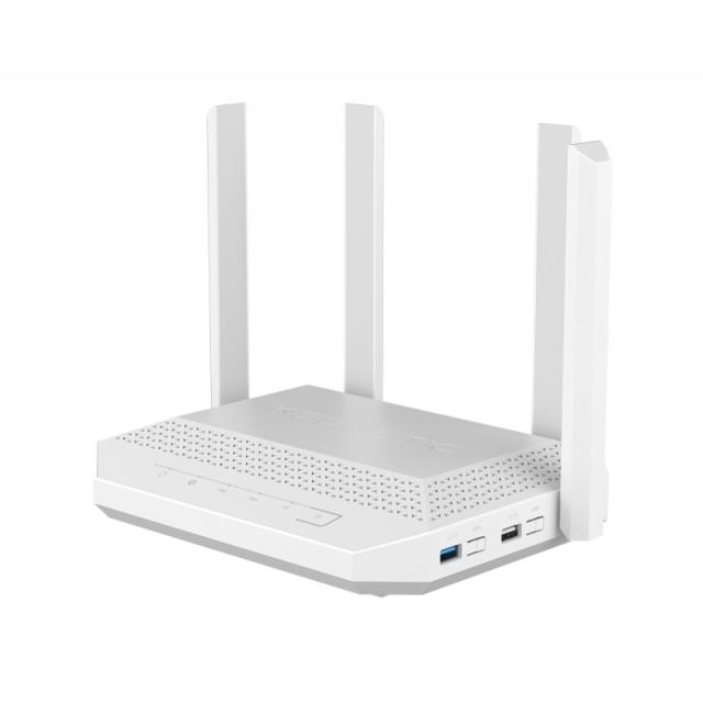 Keenetic - Hero Router Multi-Gigabit Wi-Fi 6 en malla AX3000 con un Smart Switch Gigabit de 4 puertos y 1 puerto Gigabit 2.5, pu