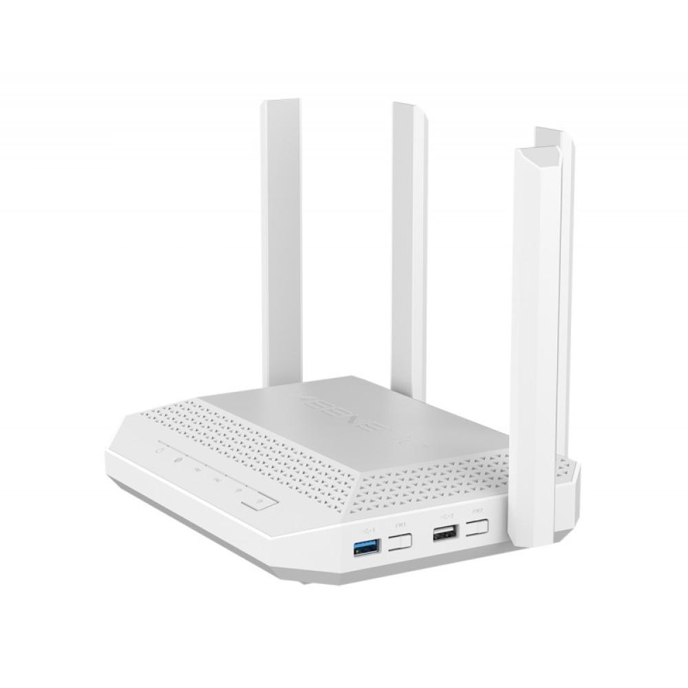Keenetic - Hero Router Multi-Gigabit Wi-Fi 6 en malla AX3000 con un Smart Switch Gigabit de 4 puertos y 1 puerto Gigabit 2.5, pu