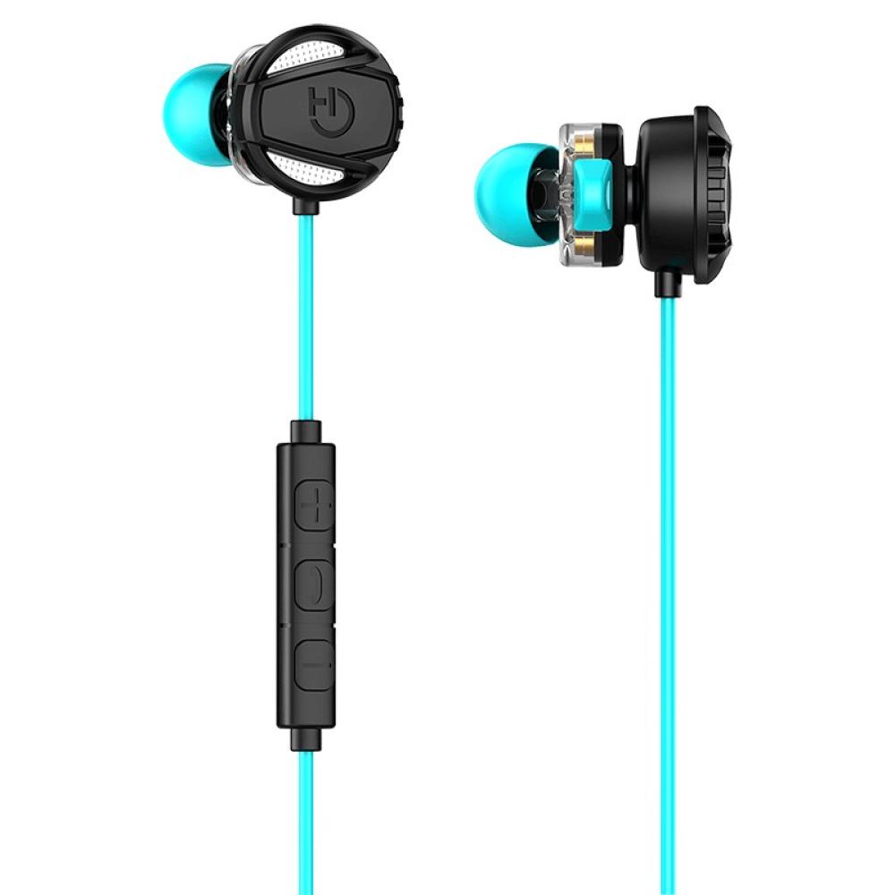 Hiditec - Taiko Auriculares Alámbrico Dentro de oído Juego Negro, Turquesa