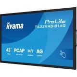 iiyama - T4329AS-B1AG pantalla para PC 108 cm (42.5") 3840 x 2160 Pixeles 4K Ultra HD LED Pantalla táctil Negro