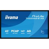 iiyama - T4329AS-B1AG pantalla para PC 108 cm (42.5") 3840 x 2160 Pixeles 4K Ultra HD LED Pantalla táctil Negro