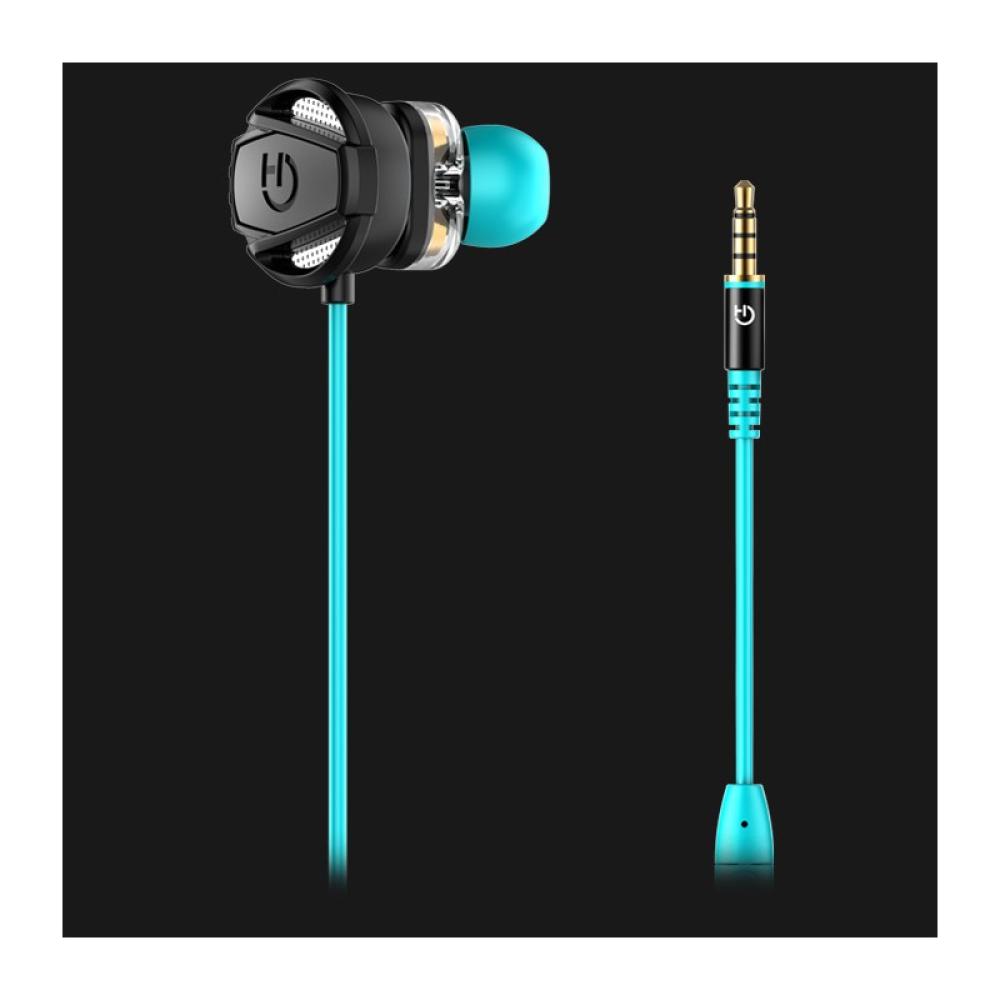 Hiditec - Taiko Auriculares Alámbrico Dentro de oído Juego Negro, Turquesa