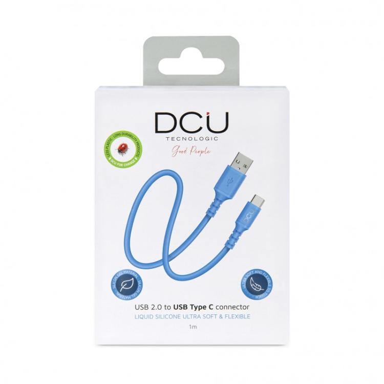 DCU Advance Tecnologic - 30402075 cable USB USB 2.0 1 m USB A USB C Azul