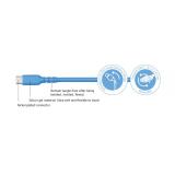 DCU Advance Tecnologic - 30402075 cable USB USB 2.0 1 m USB A USB C Azul