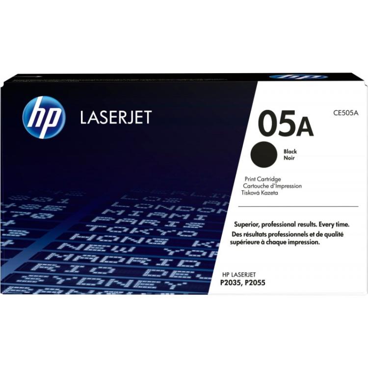 HP - Cartucho de tóner original LaserJet 05A negro