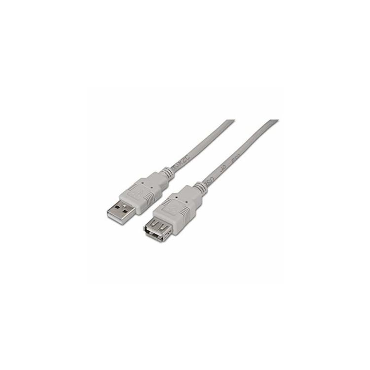 AISENS - A101-0013 cable USB USB 2.0 1,8 m USB A Beige