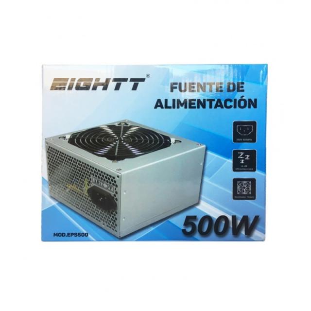 Eightt - EPS500 unidad de fuente de alimentación 500 W 20+4 pin ATX Gris