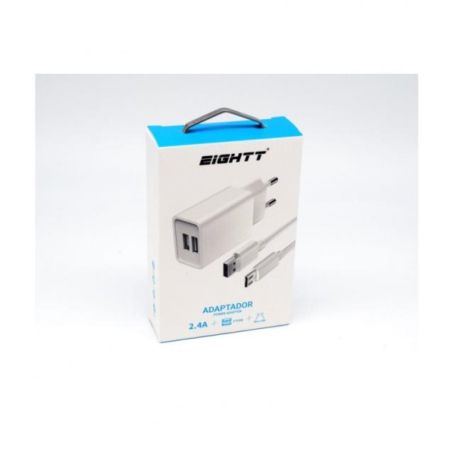 Eightt - ECW-M cargador de dispositivo móvil Blanco Interior