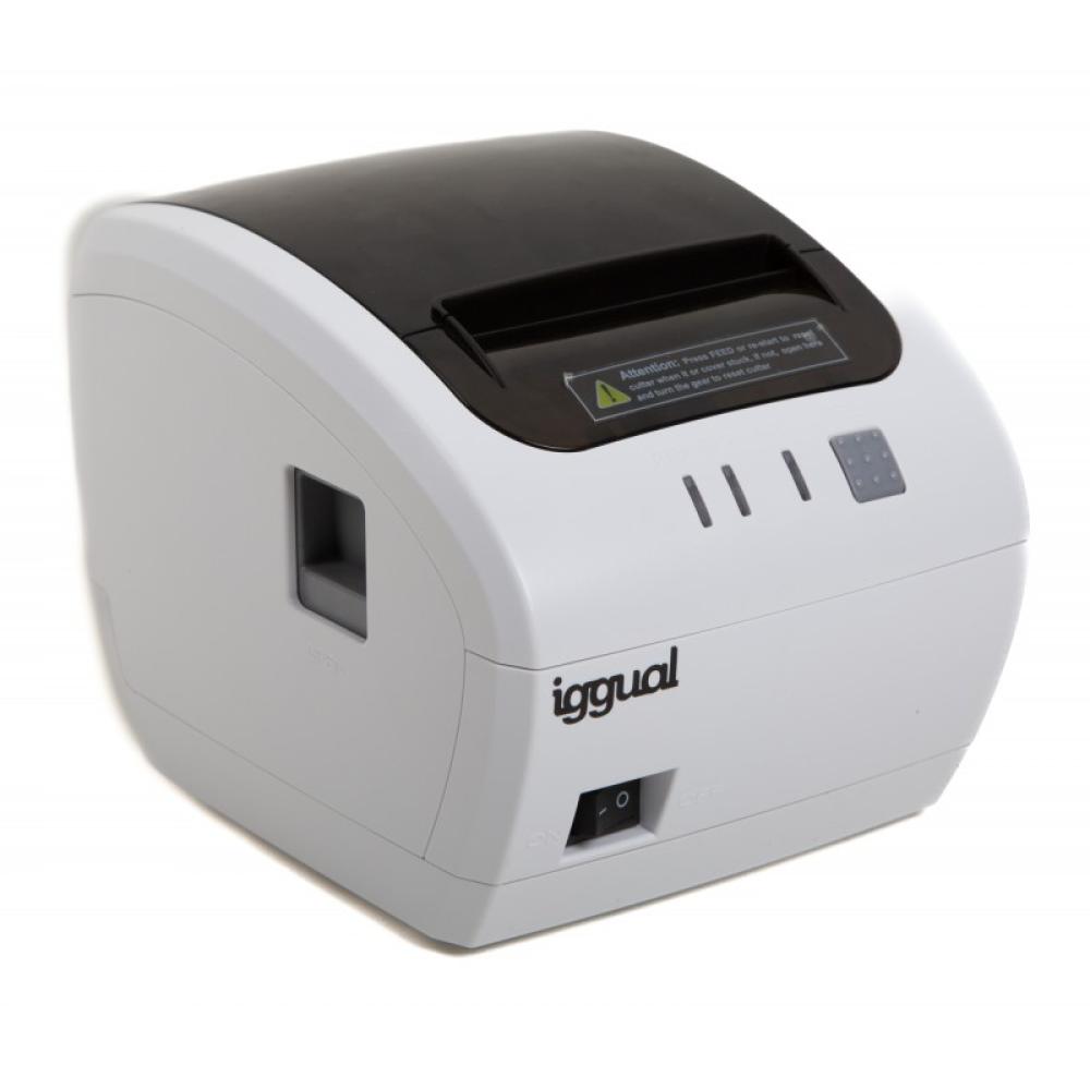 iggual - Impresora térmica TP EASY 80W USB+RJ11 blan