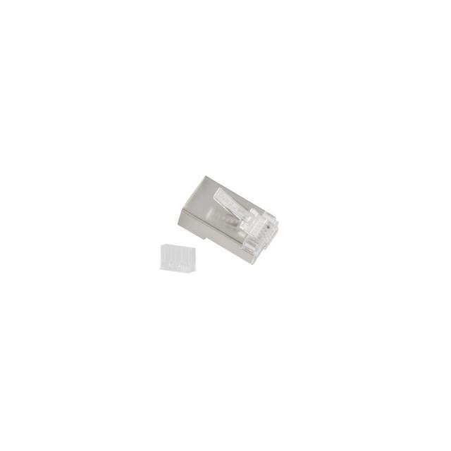 Lanberg - PLS-6020 conector RJ-45 Acero inoxidable, Transparente