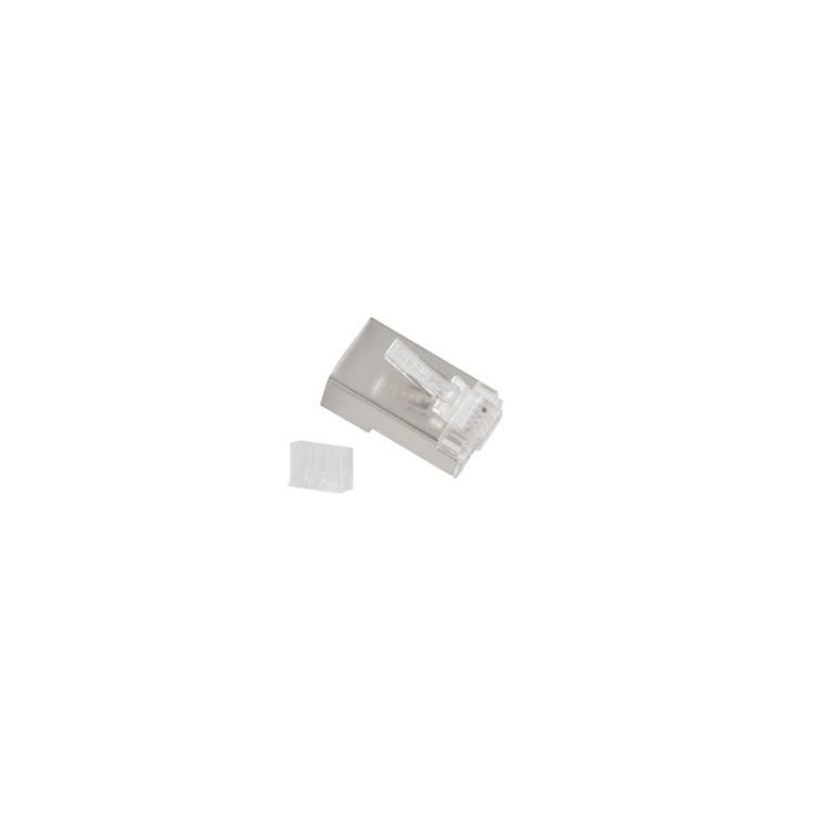 Lanberg - PLS-6020 conector RJ-45 Acero inoxidable, Transparente