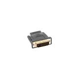 Lanberg - AD-0010-BK cambiador de género para cable HDMI DVI-D Negro