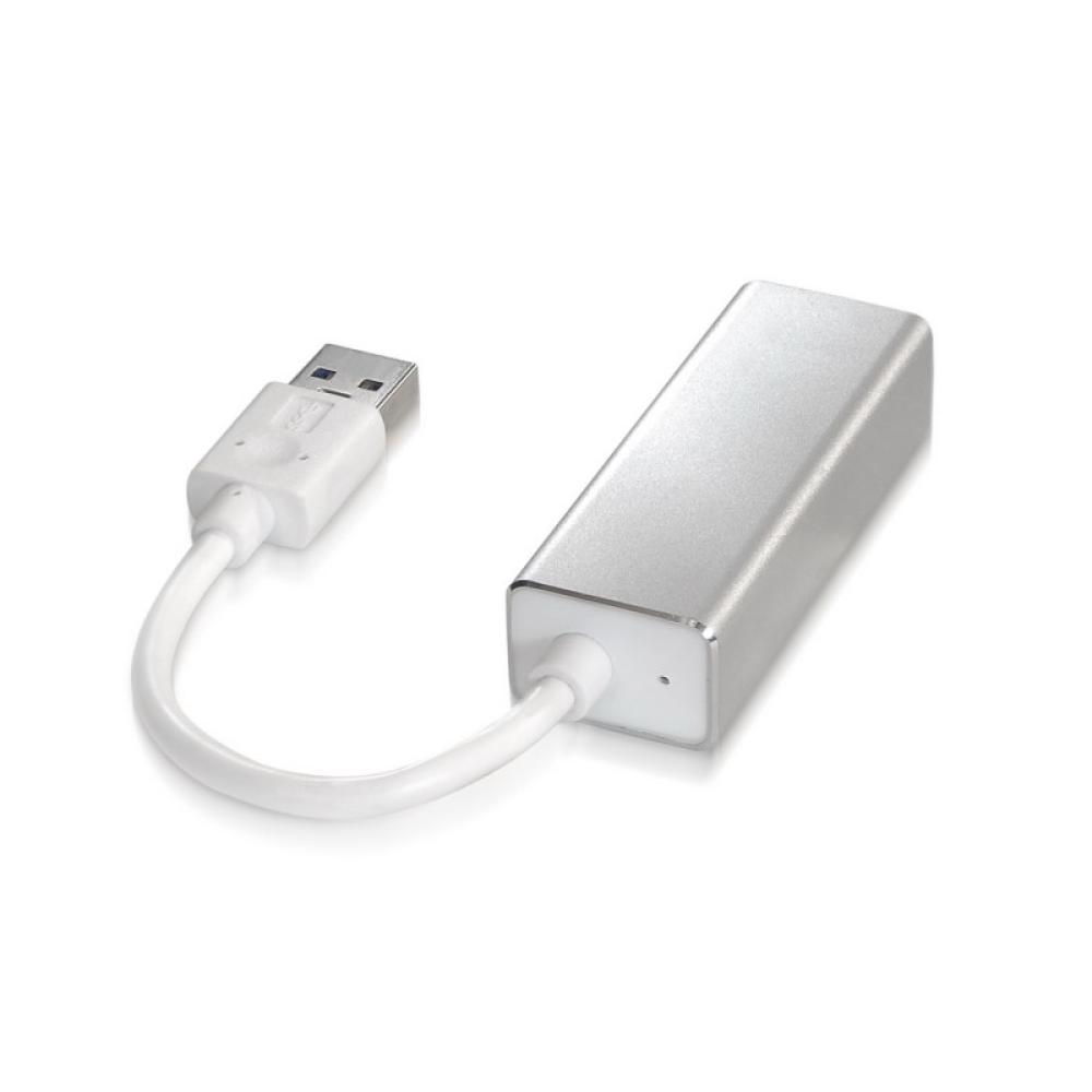 AISENS - A106-0049 cambiador de género para cable RJ-45 USB 2.0 Type-A Plata, Blanco