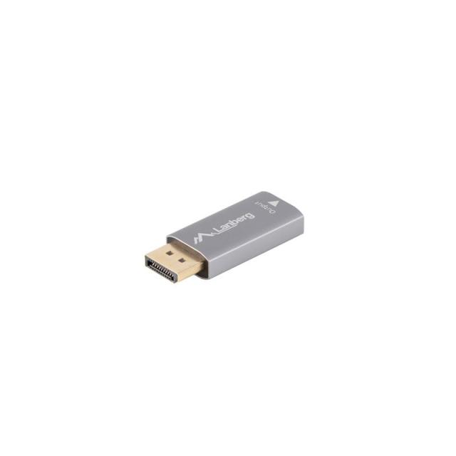 Lanberg - AD-DP-HD-01 adaptador de cable de vídeo 0 m HDMI tipo A (Estándar) DisplayPort Plata